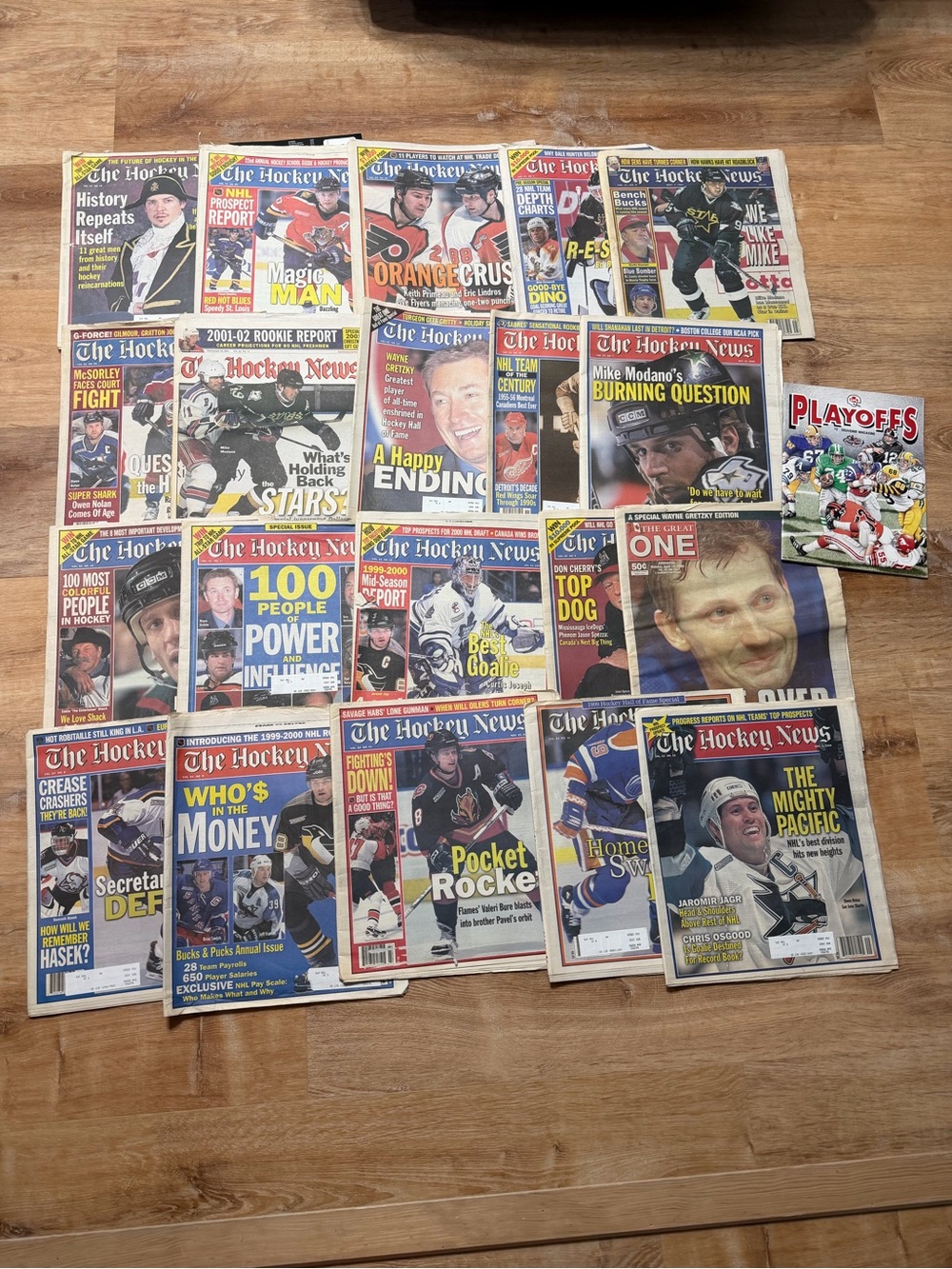 Stack of Hockey News Papers From The 1997's / 99”/ 20” Canadian NHL